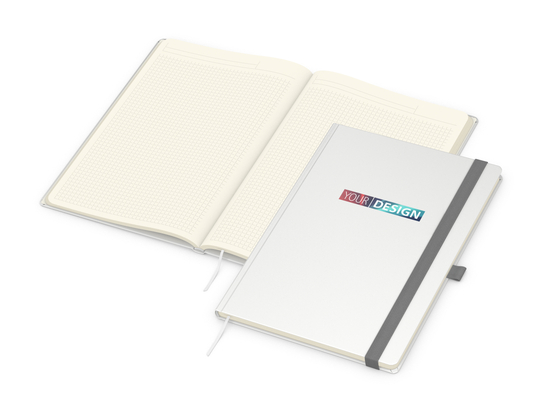 Notizbuch Vision-Book Creme A4 Bestseller inkl. Siebdruck-Digital