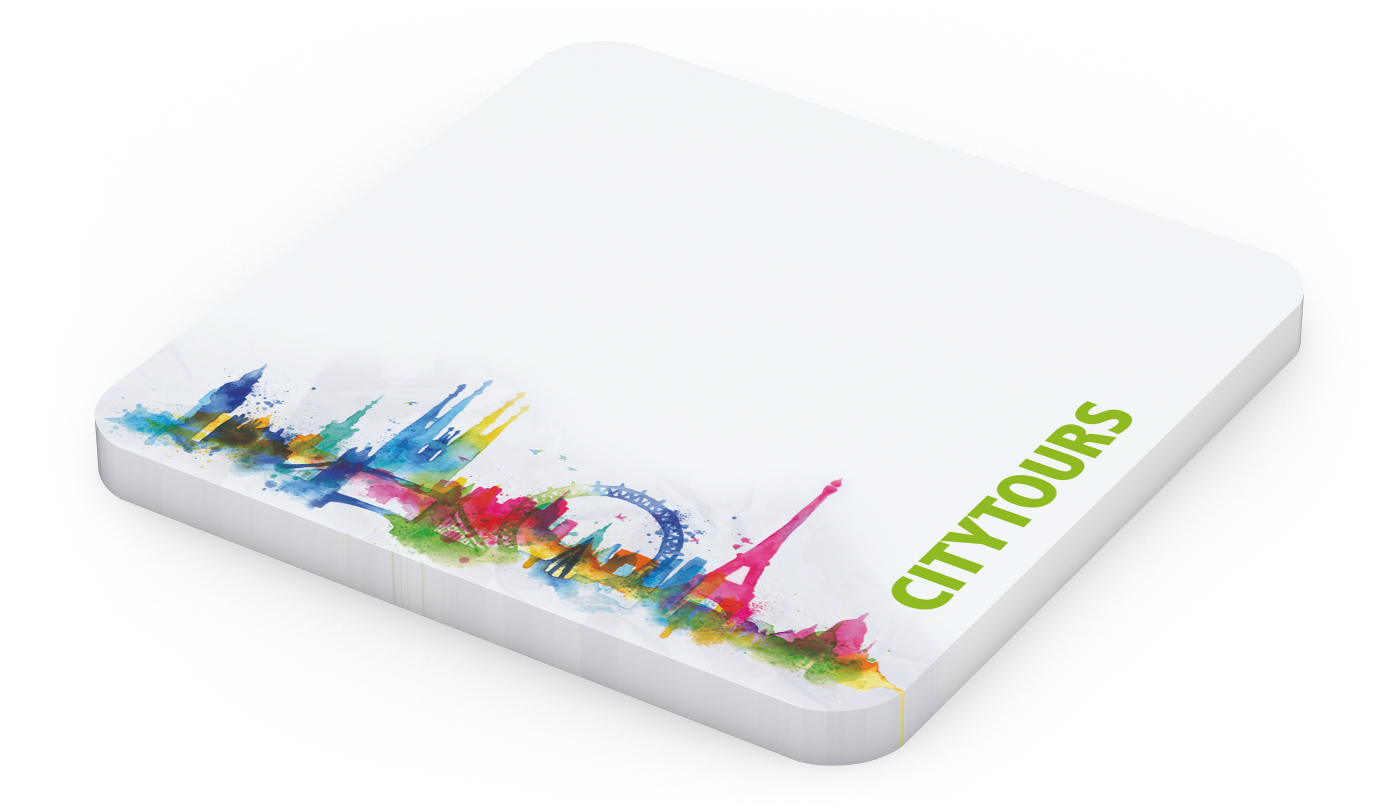 Haftnotiz Plus Round Bestseller, 66 x 66 mm