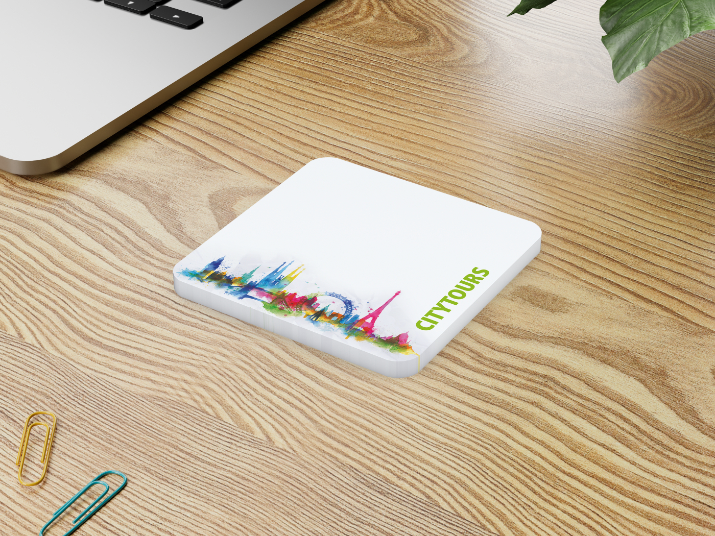 Haftnotiz Plus Round Bestseller, 66 x 66 mm