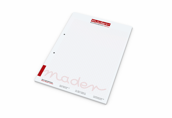 Schreibblock A4 Bestseller, 50 Blatt