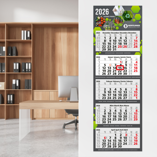 5-Monatskalender Penta Light 5 Bestseller (Mehrblock)