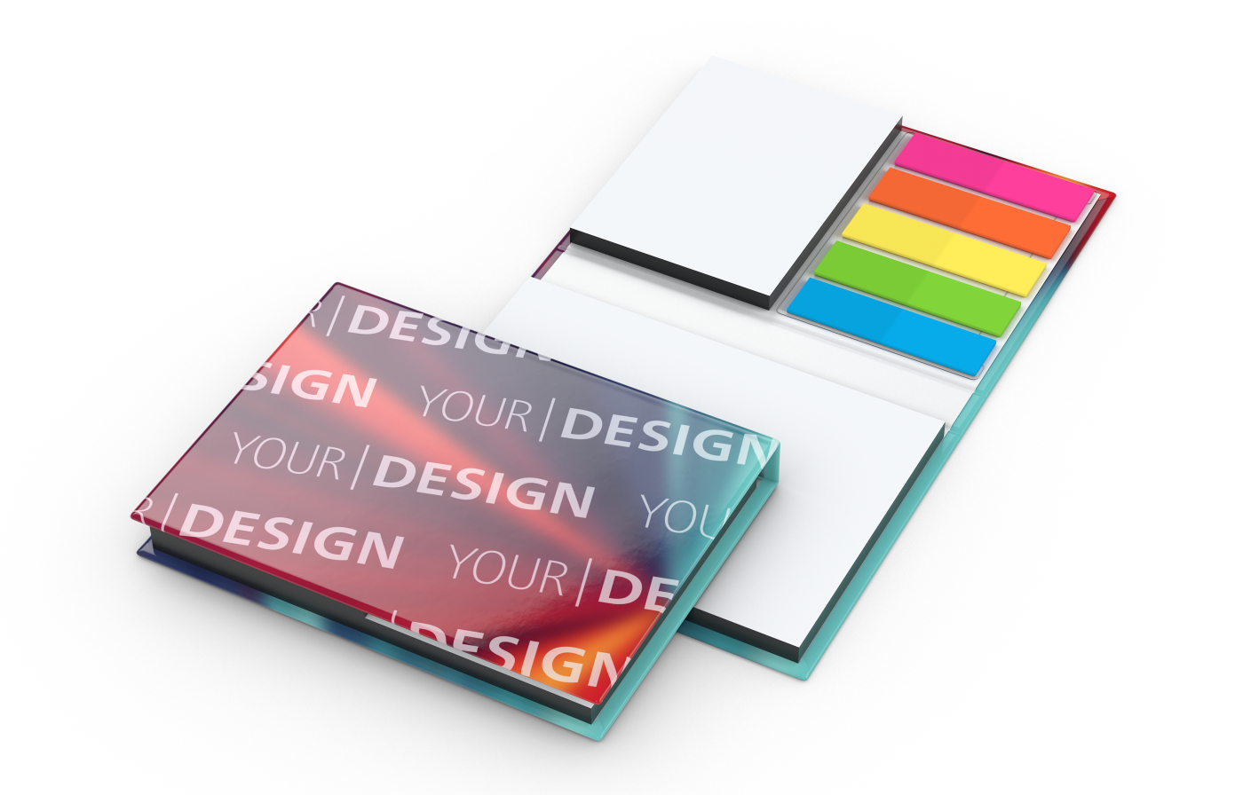 Haftnotiz-Set Budapest Bookcover White Bestseller, 50/50 Blatt, Farbschnitt