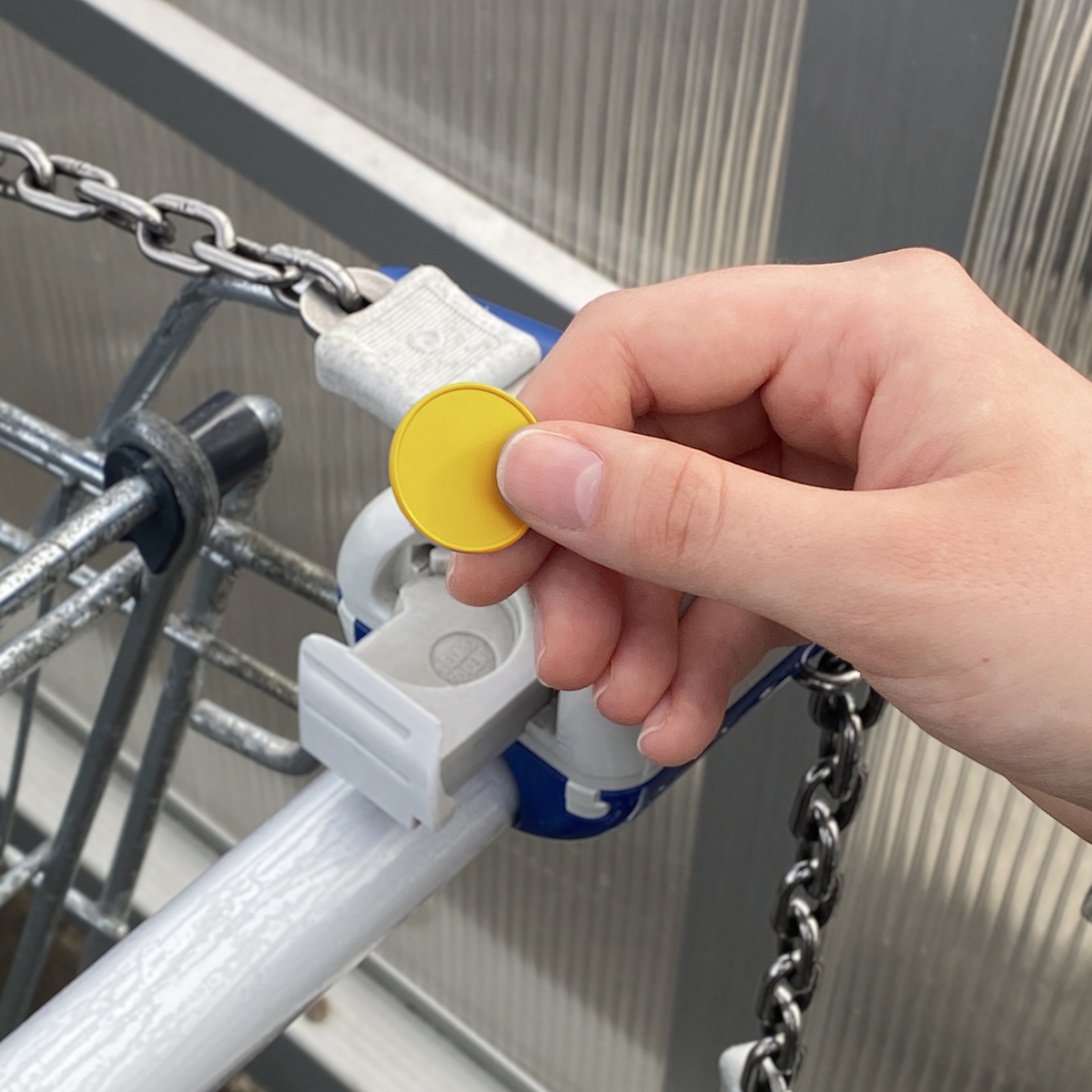 Chiphalter mit 1€-Chip "Alpha"