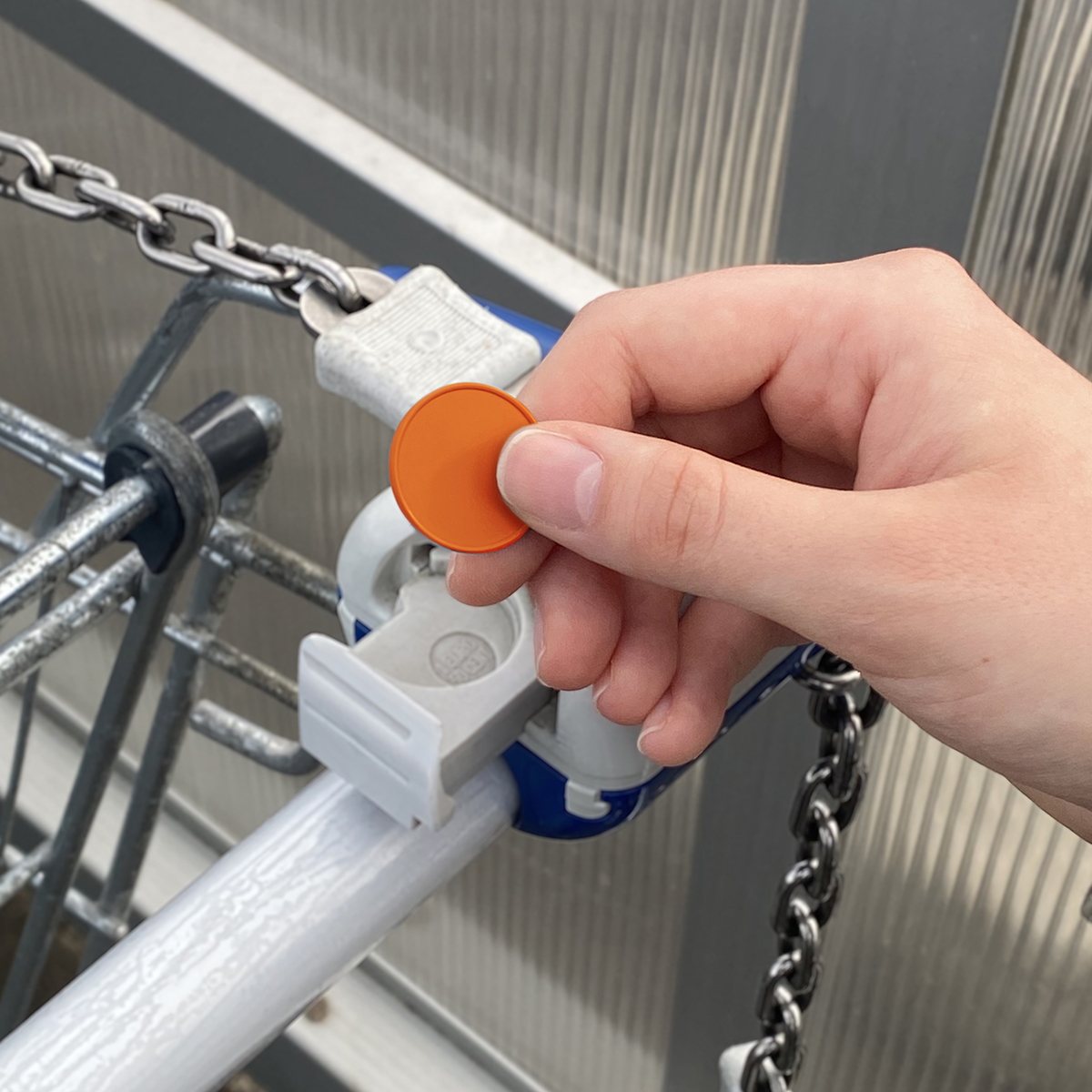 Chiphalter mit 1€-Chip "Haus"