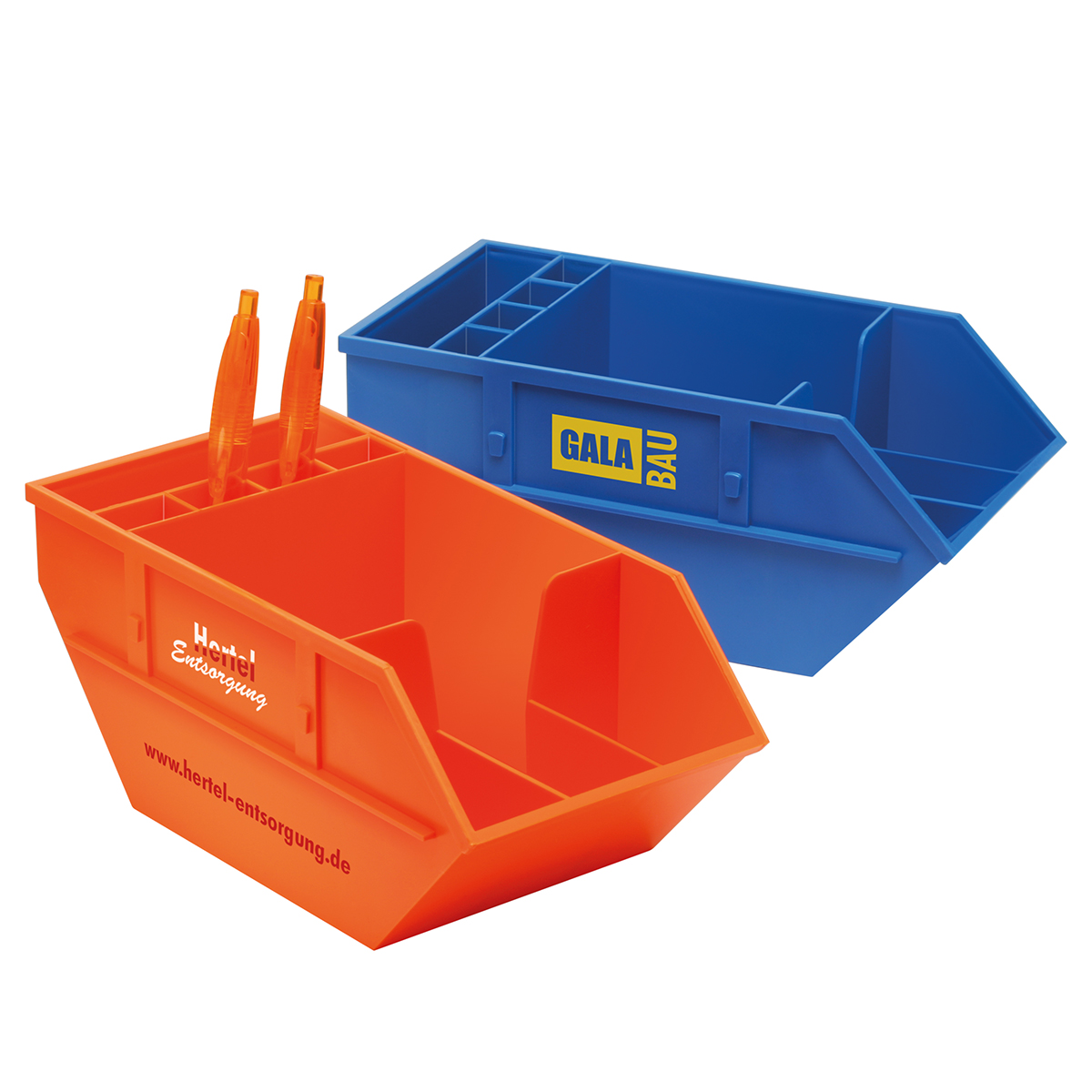 Zettelbox mit Köcher "Container"