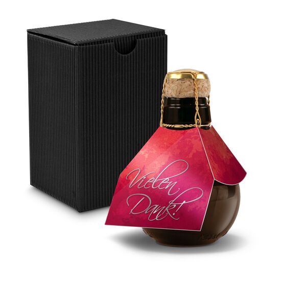 0,125 l hochwertiger Sekt brut in origineller Flasche, Alkohol 12% Vol. - Inklusive Geschenkkarton