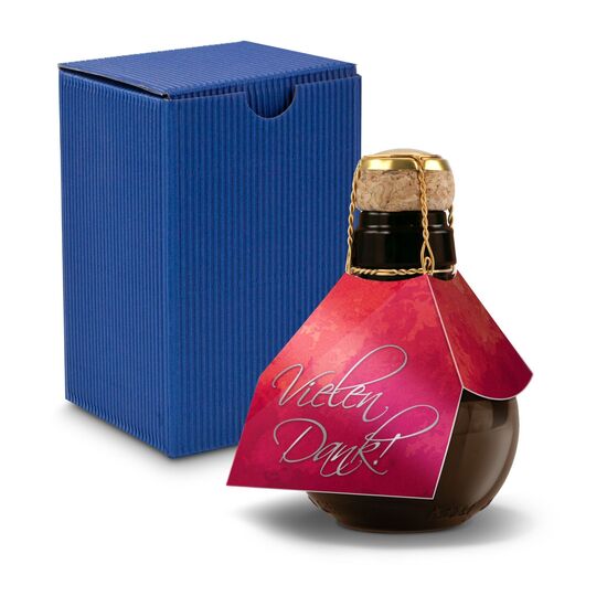 0,125 l hochwertiger Sekt brut in origineller Flasche, Alkohol 12% Vol. - Inklusive Geschenkkarton