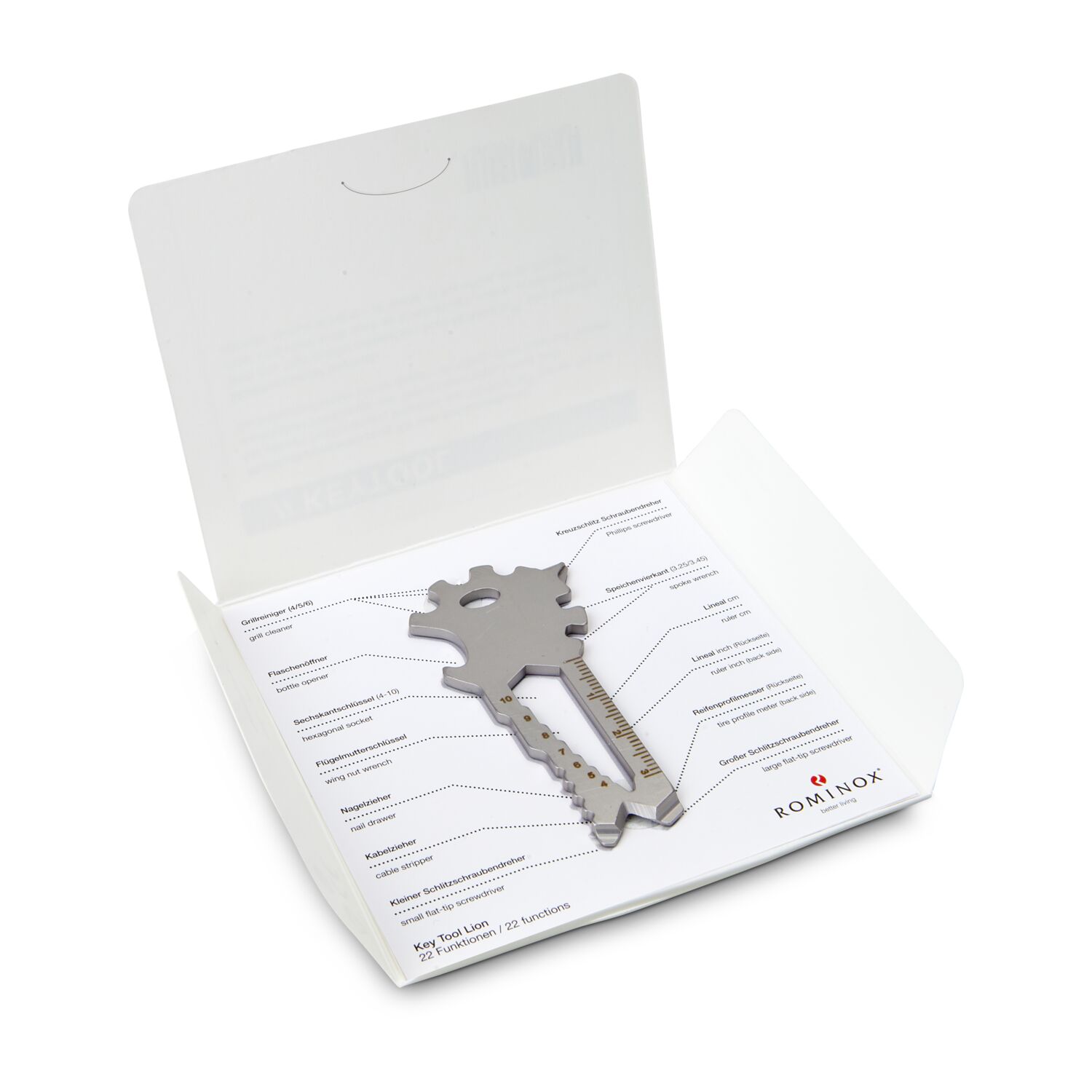 ROMINOX® Key Tool Lion (22 Funktionen) Deutschland Fan Jubelverstärker 2K2107b