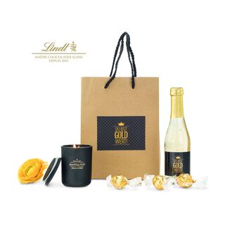 Geschenkset / Präsenteset: Du bist Gold wert Tüte 2K2159