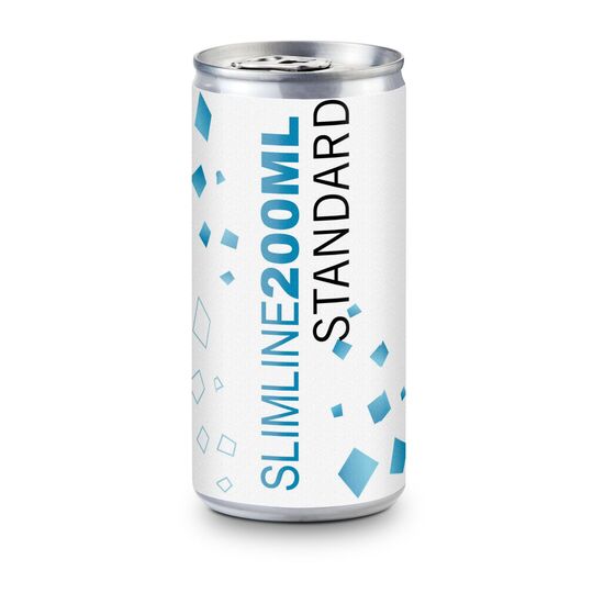 0,2 l Secco Slimline Dose in Silber, Alkohol ca. 10% Vol. mit Folien-Etikett