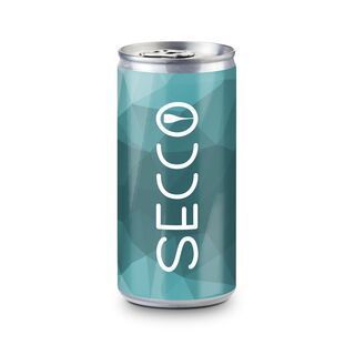 0,2 l Secco Slimline Dose in Silber, Alkohol ca. 10% Vol.