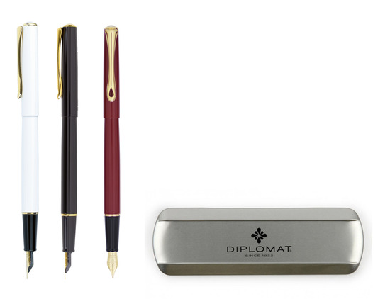 DIPLOMAT TRAVELLER vergoldet Füllfederhalter