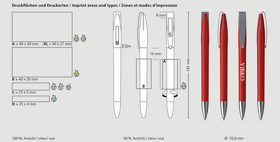 Klio-Eterna - Cobra matt MMs - Drehkugelschreiber