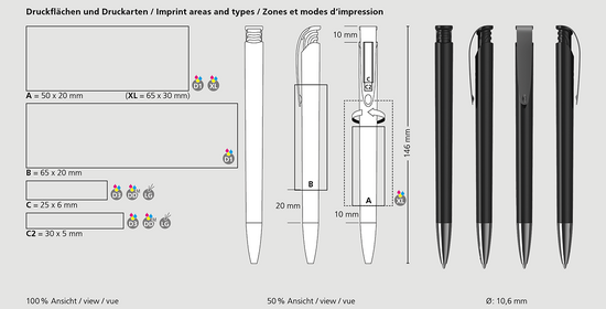 Klio-Eterna - Jona high gloss MMn - Druckkugelschreiber