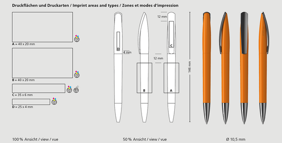 Klio-Eterna - Arca softtouch MMn - Drehkugelschreiber
