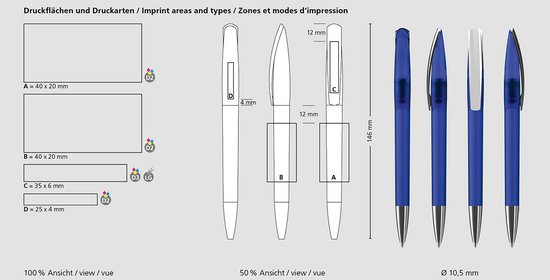 Klio-Eterna - Arca softfrost MMn - Drehkugelschreiber