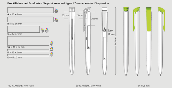 Klio-Eterna - Trias high gloss - Druckkugelschreiber