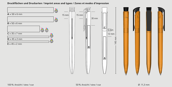 Klio-Eterna - Trias transparent - Druckkugelschreiber