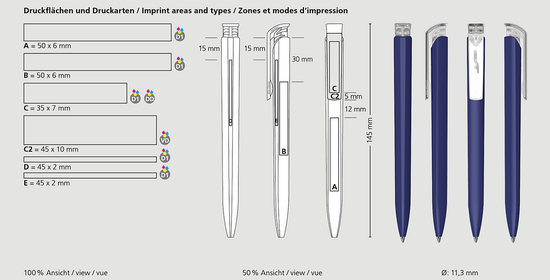 Klio-Eterna - Trias high gloss/transparent - Druckkugelschreiber