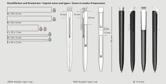 Klio-Eterna - Trias transparent/high gloss - Druckkugelschreiber