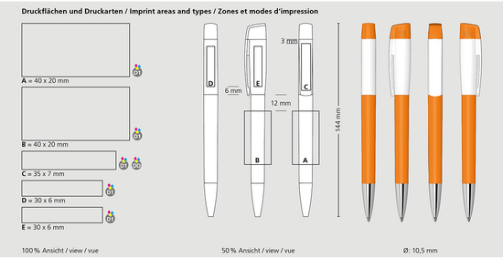Klio-Eterna - Turnus high gloss Mn USB 2.0 - Drehkugelschreiber mit integriertem USB-Stick