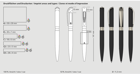 Klio-Eterna - I-roq softtouch Mb - Drehkugelschreiber