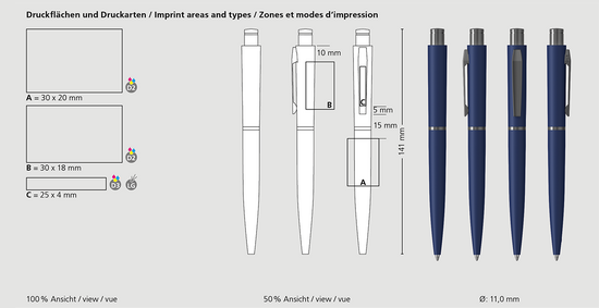 Klio-Eterna - Snooker softtouch Ms - Druckkugelschreiber