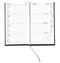 Taschenkalender "Klassik" im Format 8,7 x 15,3 cm, deutsches Kalendarium Grau/Blau mit Leseband, 128 Seiten Fadenheftung, Einband Balacron dunkelblau