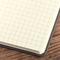 Notizbuch Style Small im Format 9x14cm, Inhalt kariert, Einband Woody in der Farbe Sludge