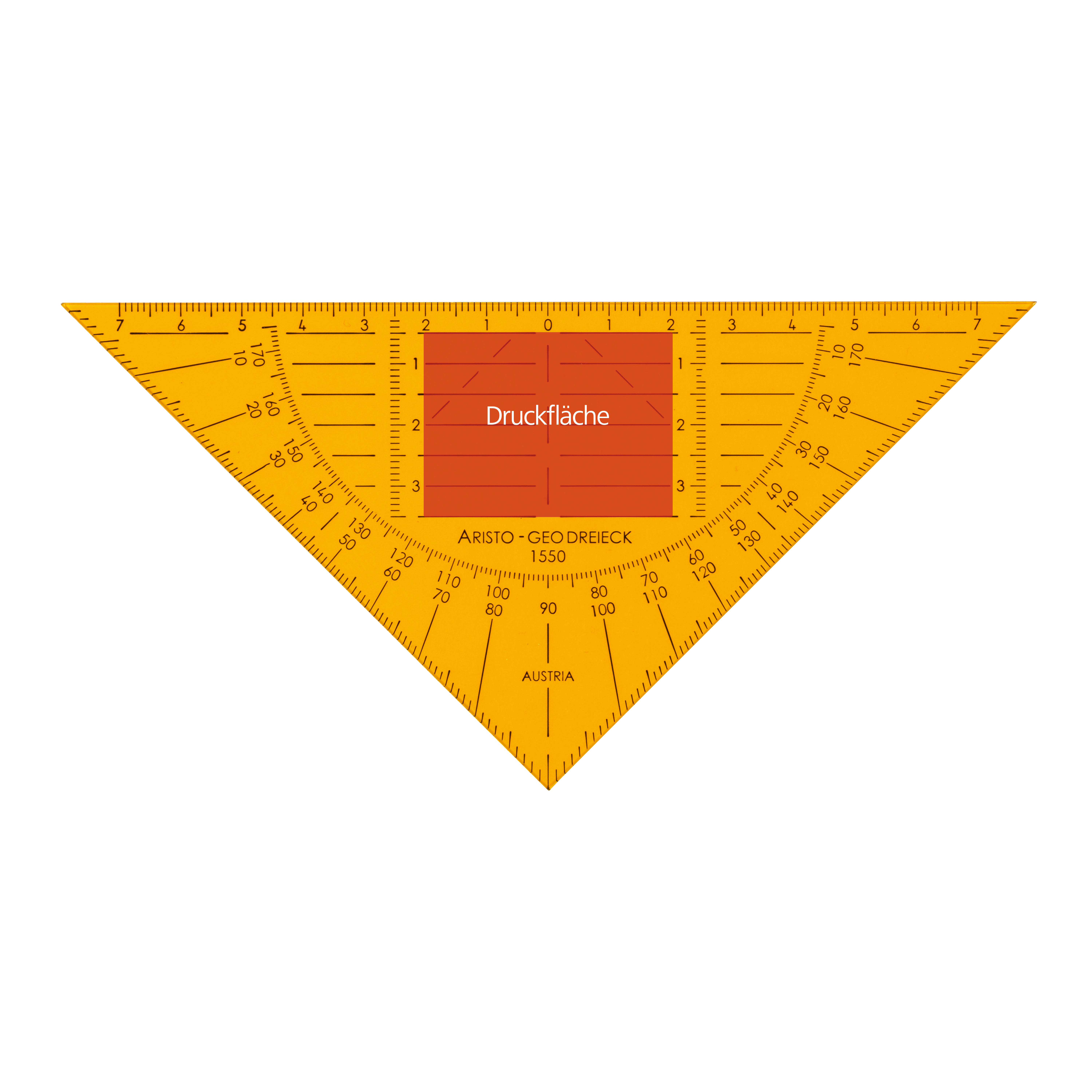 Geodreieck® 16 cm, extrem biegsam, orange