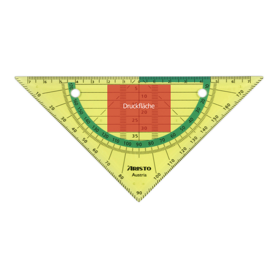 Flex Geometrie Dreieck, 16 cm, neongrün