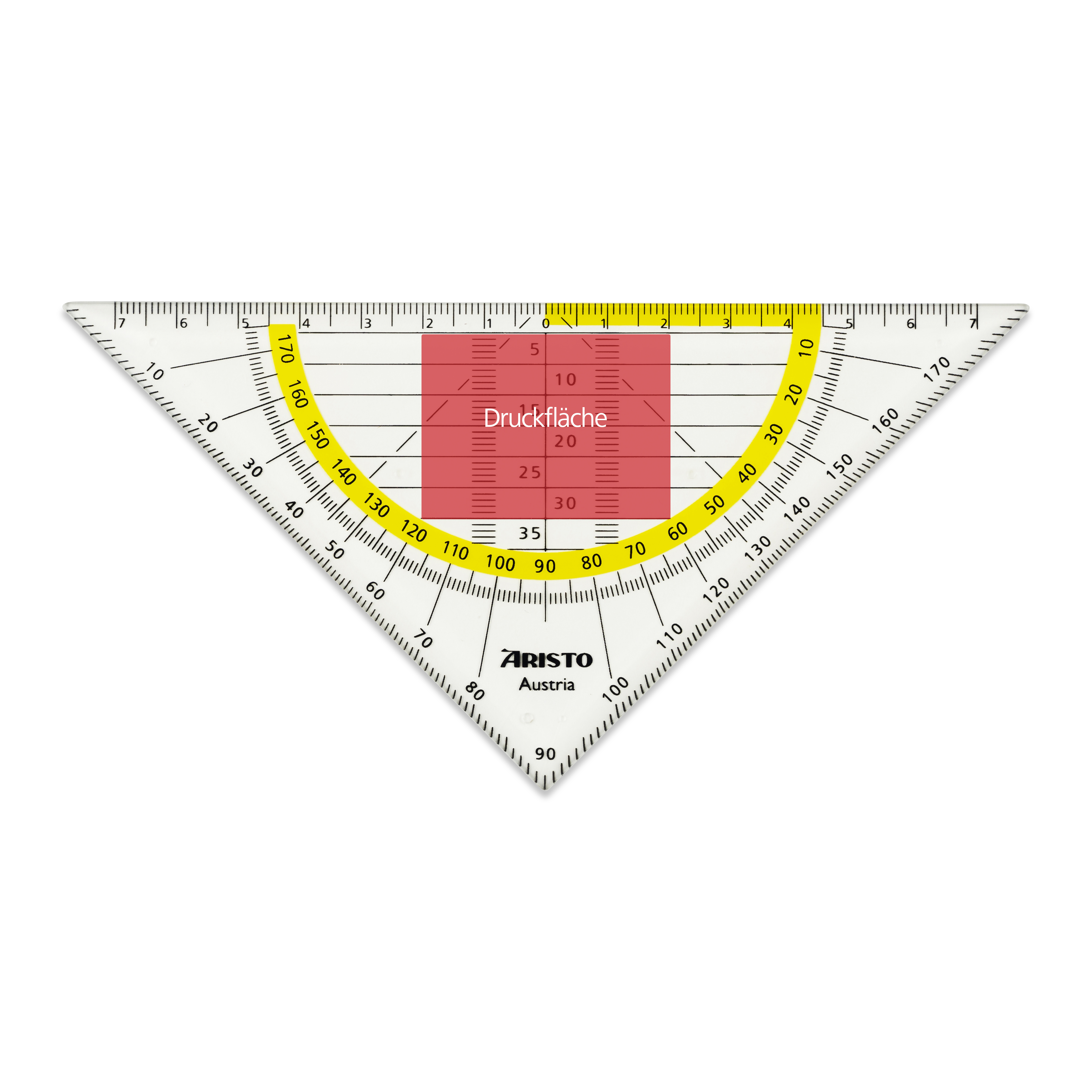 Flex Geometrie Dreieck, 16 cm, transparent