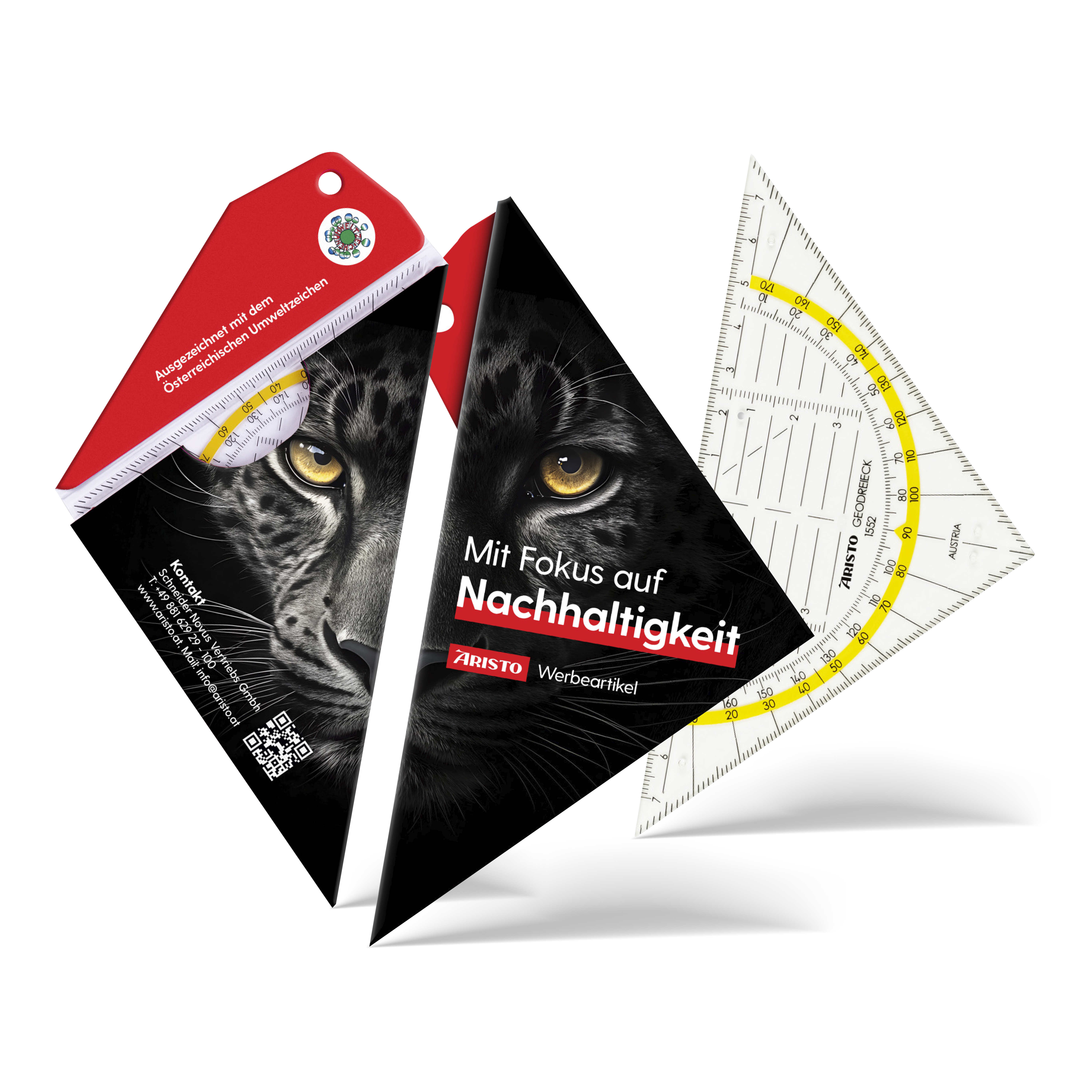 Geocover bedruckt inkl. Geodreieck 16 cm unbedruckt