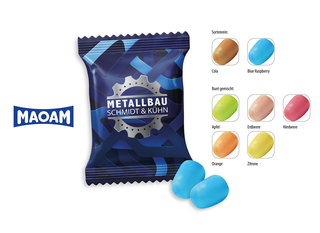 MAOAM Kracher Werbetüte, Inhalt: MAOAM Kracher Blue ca. 9 g