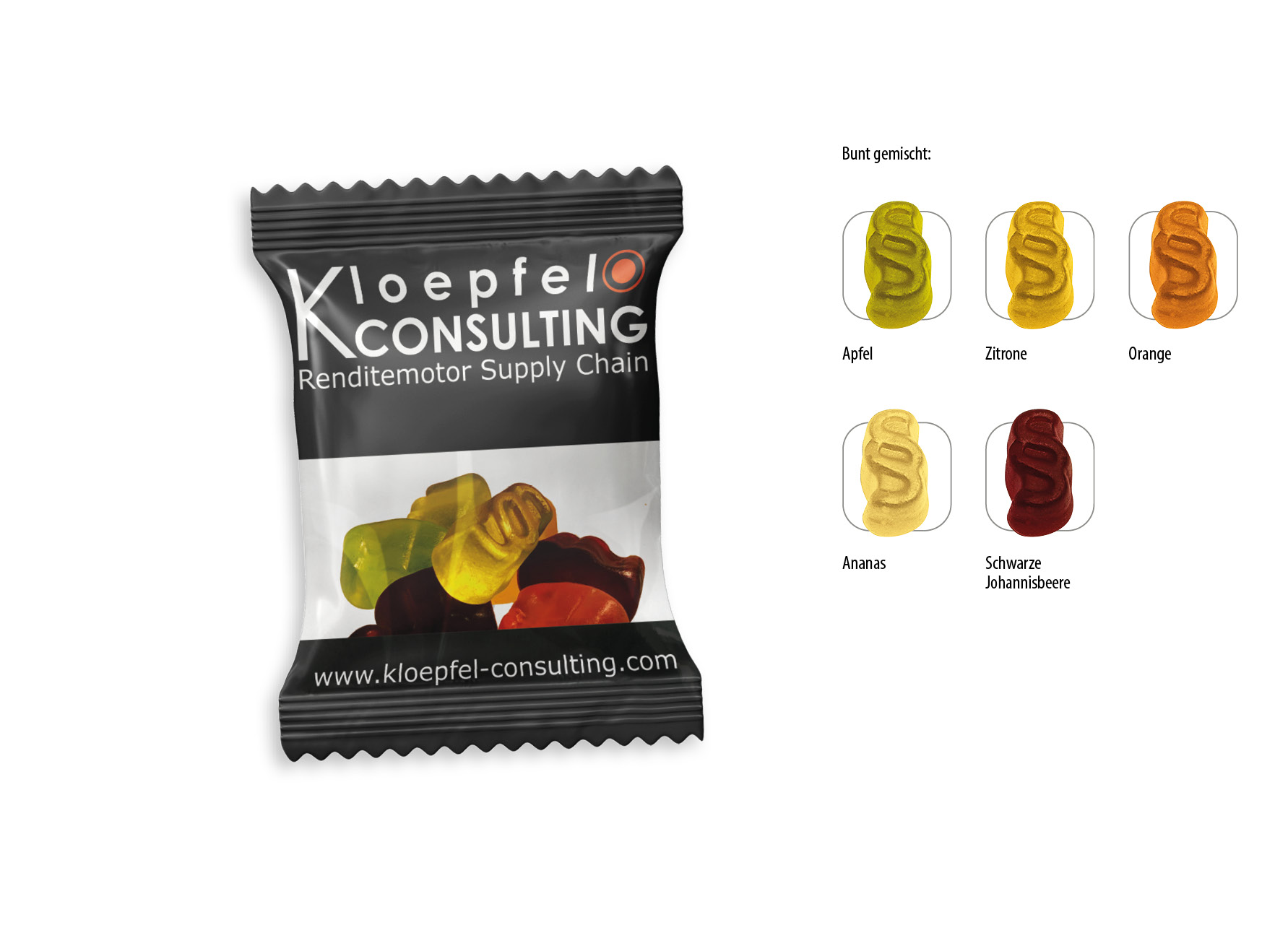 Fruchtgummi Paragraph Werbetüte, Inhalt: Fruchtgummi Paragraph ca. 10 g