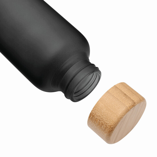 Glas-Flasche TAKE FROSTY, schwarz