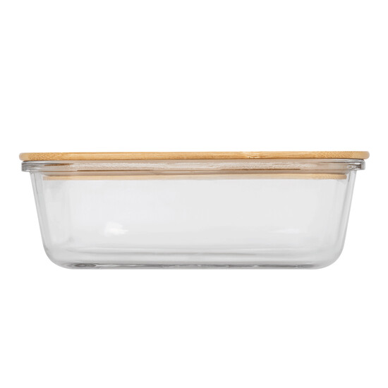 Lunchbox ROSILI L, Füllmenge ca. 1.060 ml, braun, transparent