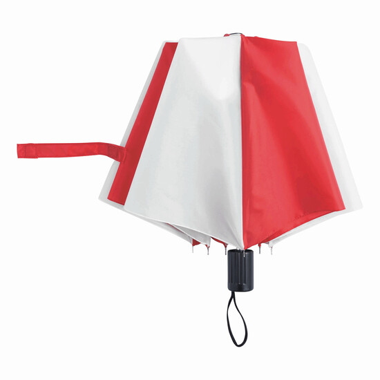 Taschenschirm REGULAR, rot, weiß