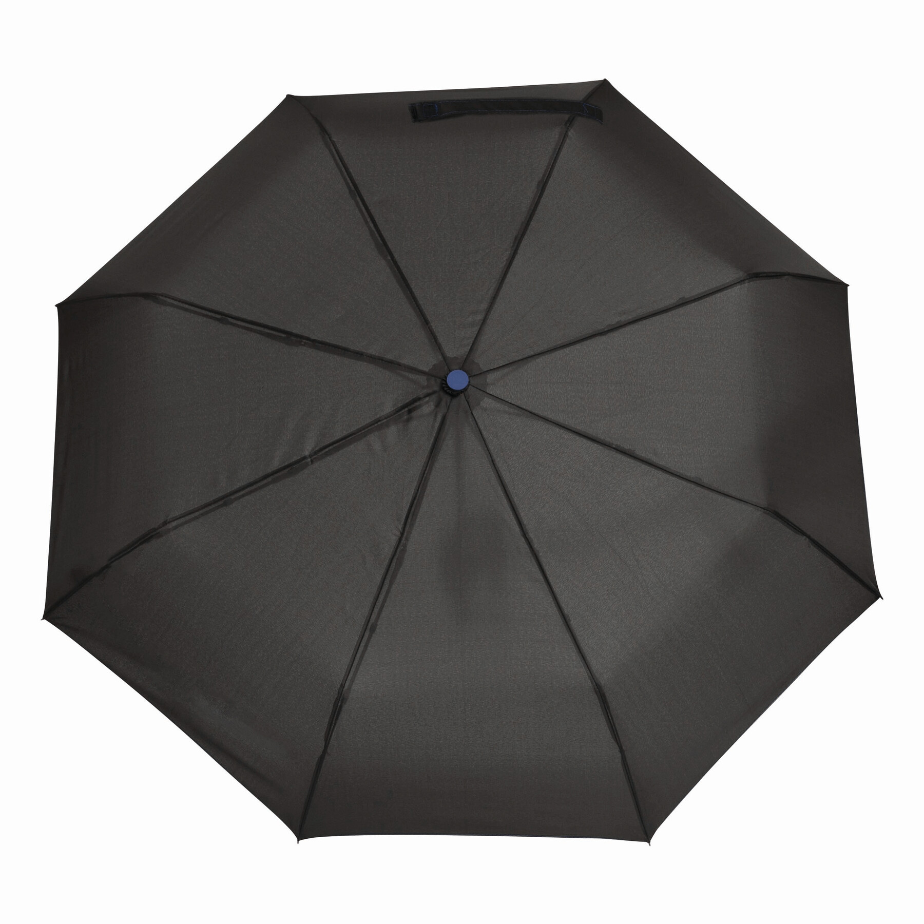 Vollautomatischer Windproof-Taschenschirm STREETLIFE, blau, schwarz