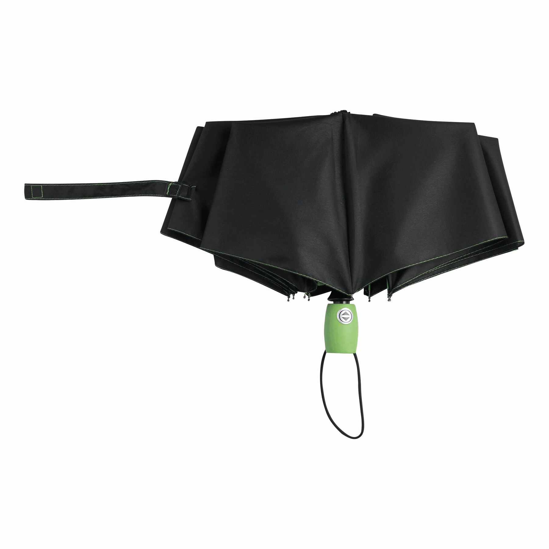 Vollautomatischer Windproof-Taschenschirm STREETLIFE, hellgrün, schwarz