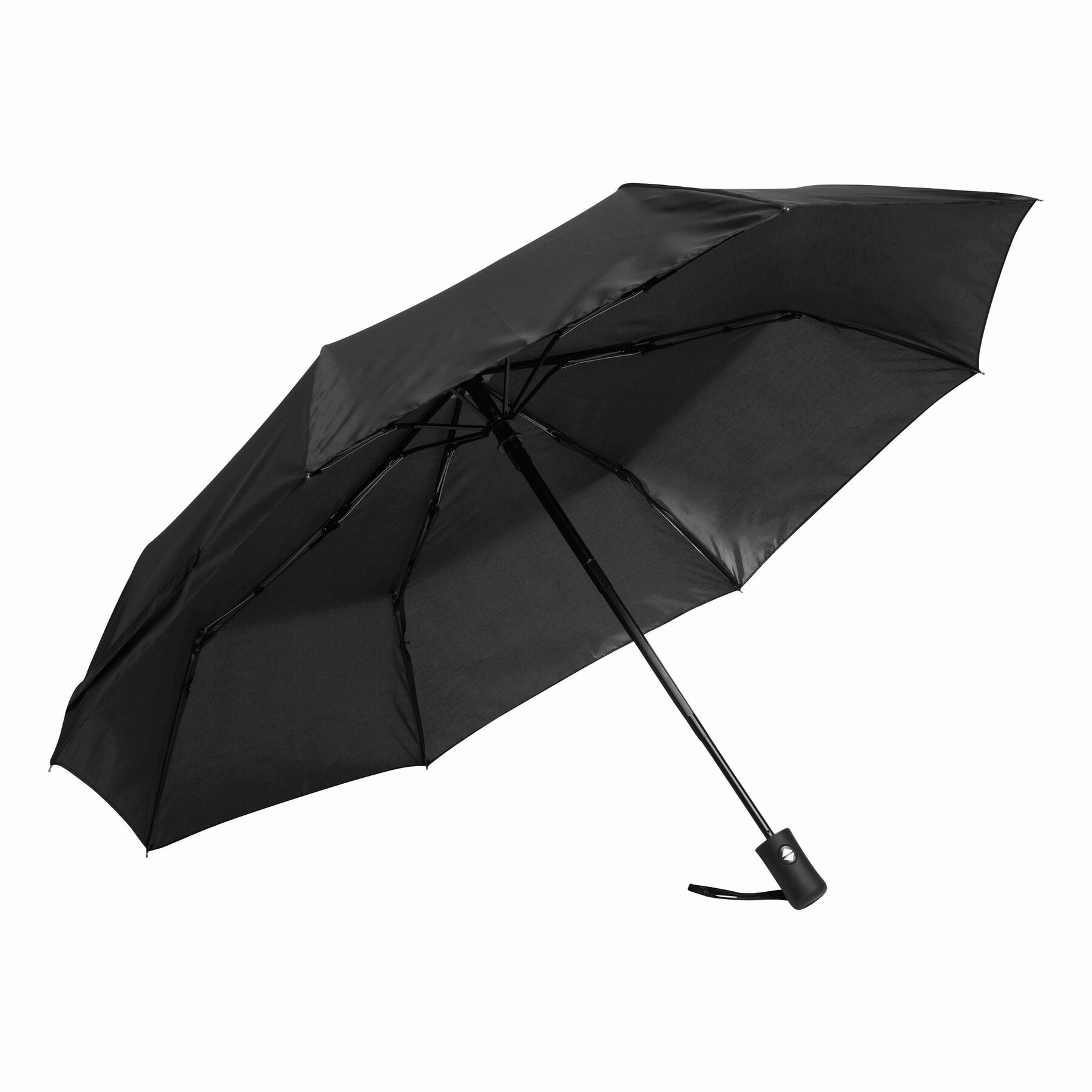 Vollautomatischer Windproof-Taschenschirm PLOPP, schwarz