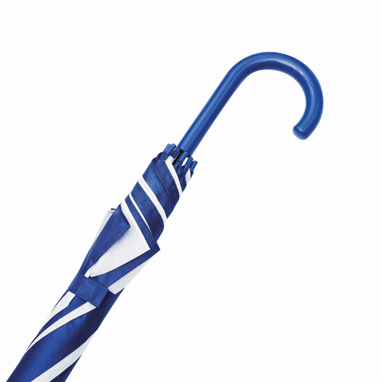 Automatischer Stockschirm DISCO, blau, weiß