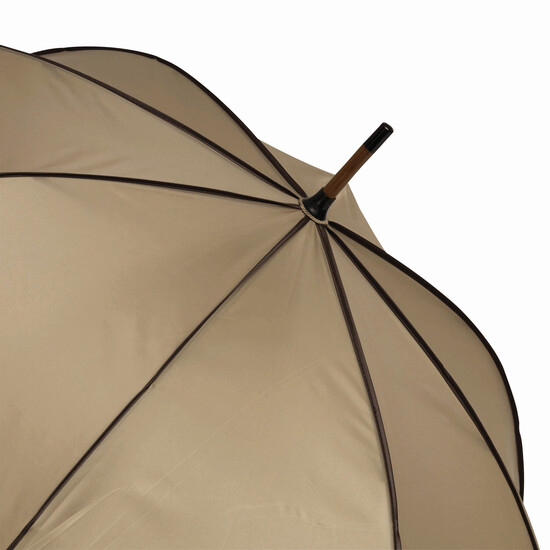 Automatik-Holzstockschirm WALTZ, beige, braun