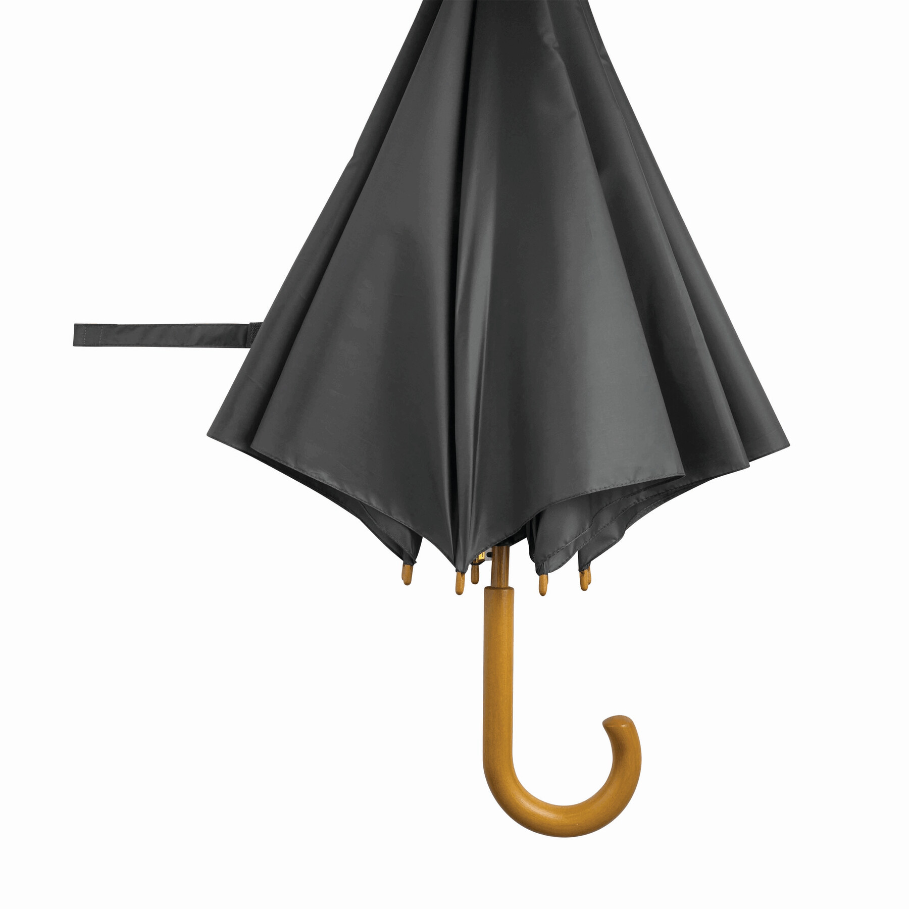 Automatik-Holzstockschirm TANGO, grau