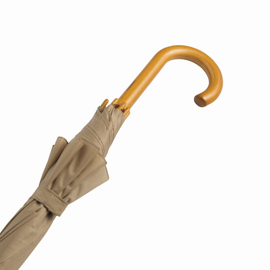 Automatik-Holzstockschirm TANGO, beige