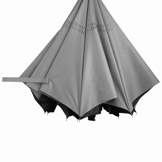 Stockschirm FLIPPED, hellgrau, schwarz