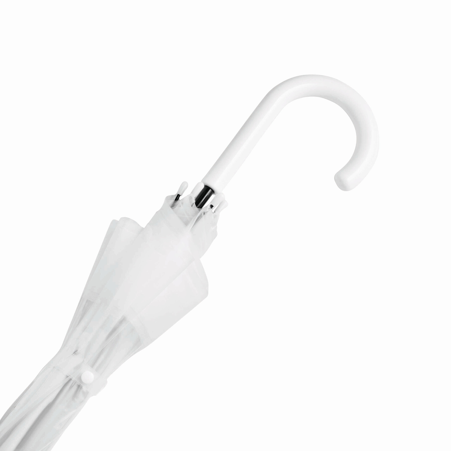 Glockenschirm HONEYMOON, transparent, weiß