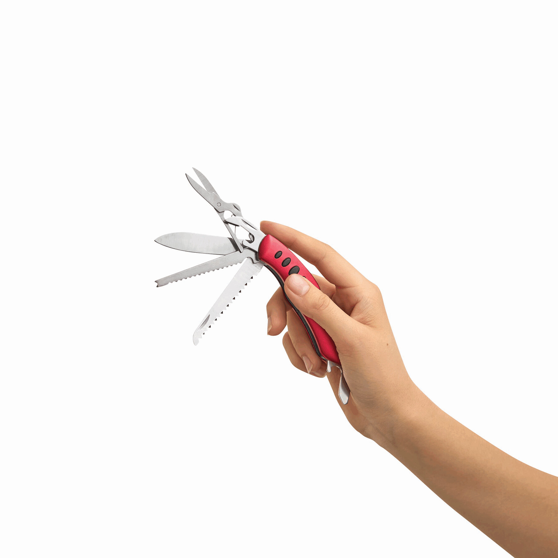 Taschenmesser BIG R., rot, silber