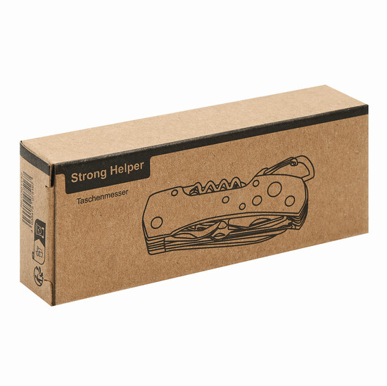Taschenmesser STRONG HELPER, 12-teilig, rot