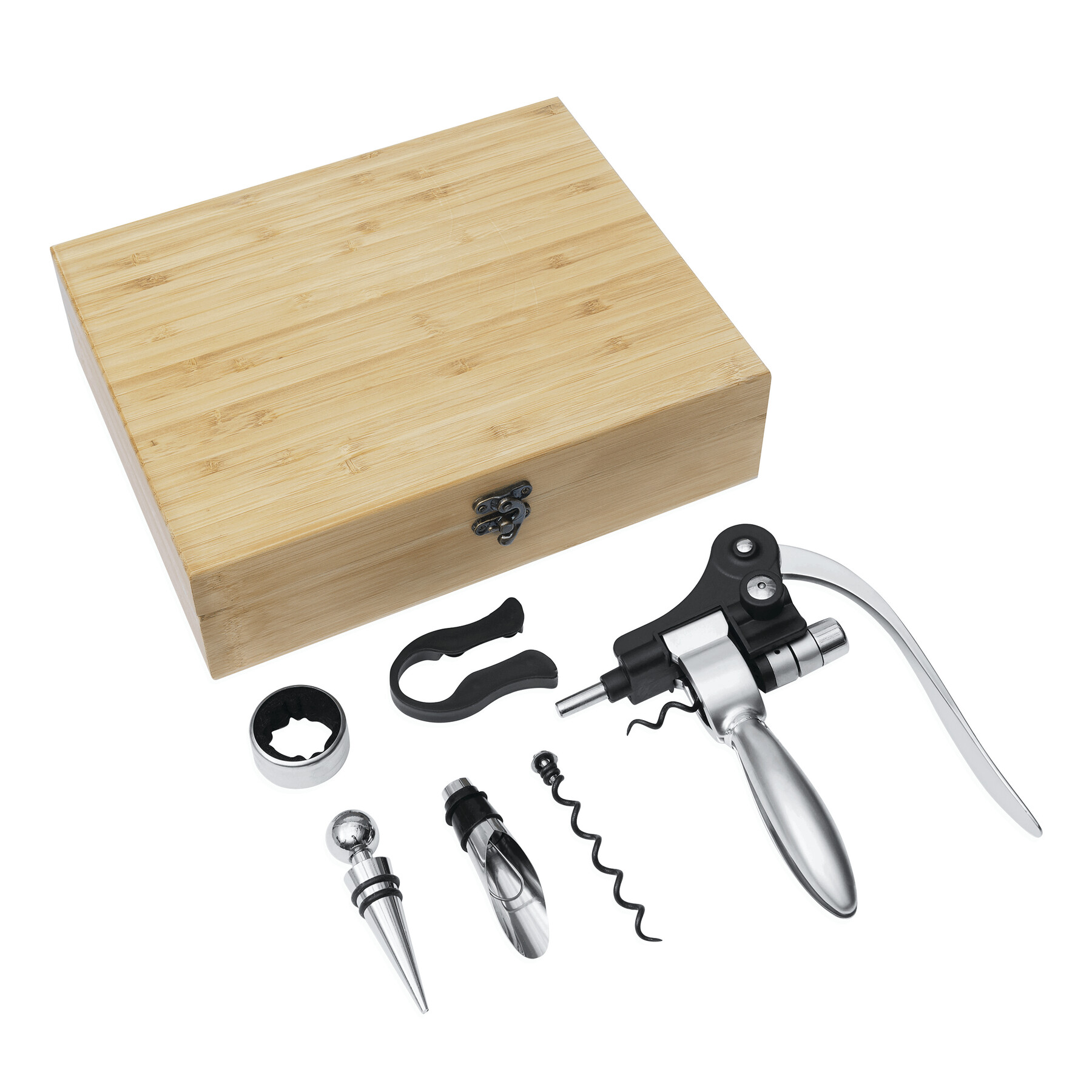 Weinset NOBLE WINE, braun, silber